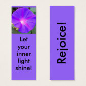 Morning Glory Mini Bookmarks (Front & Back)