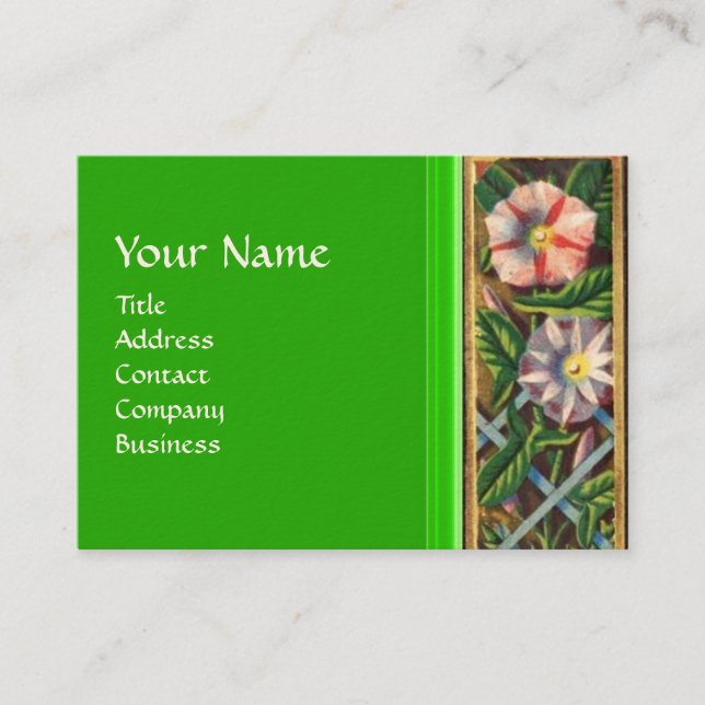 MORNING GLORY MONOGRAM BUSINESS CARD (Front)