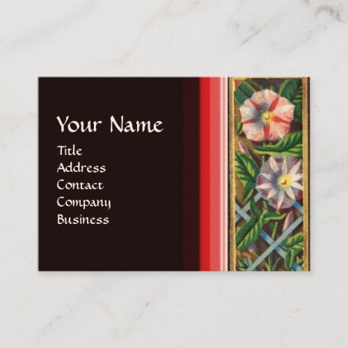 MORNING GLORY MONOGRAM BUSINESS CARD