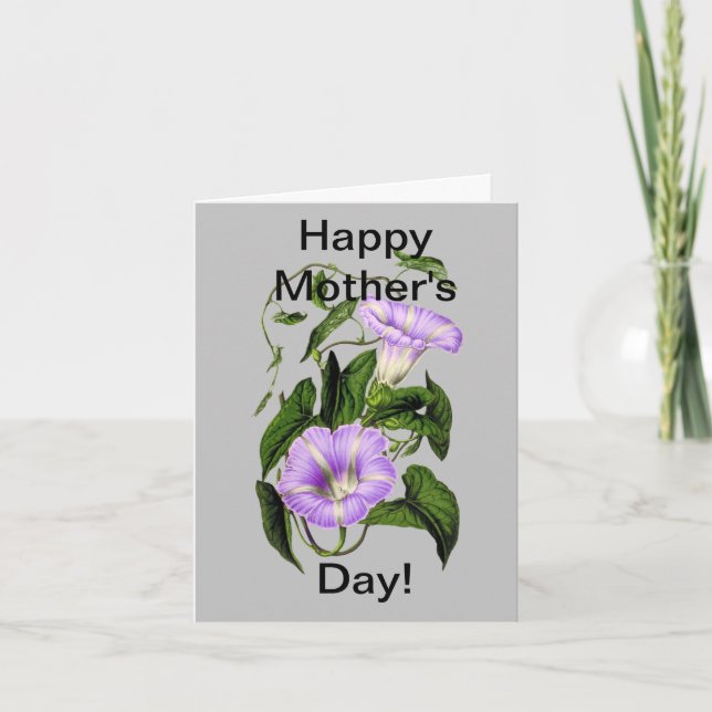 Morning Glory Mother's Day Card (Front)