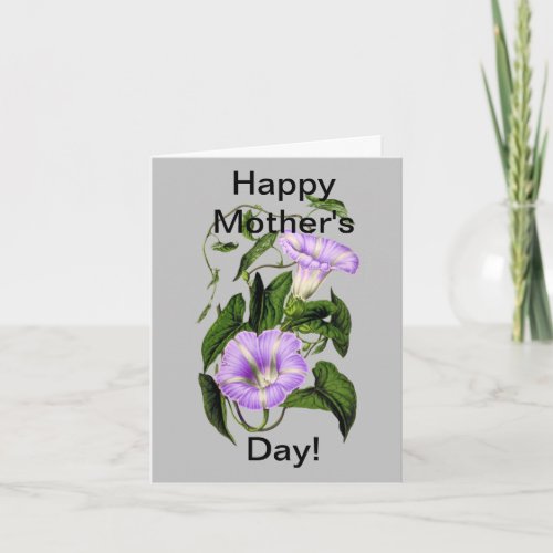 Morning Glory Mothers Day Card