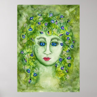 Morning Glory Nymph Poster