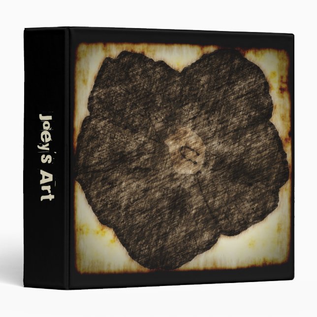 Morning Glory Old Time Sketch 3 Ring Binder (Front/Spine)