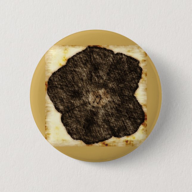 Morning Glory Old Time Sketch Button (Front)