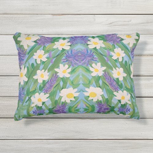 Morning Glory Outdoor Accent Pillow 12x16