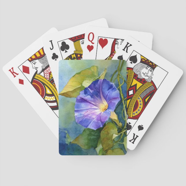 Morning Glory Playing Cards (Back)