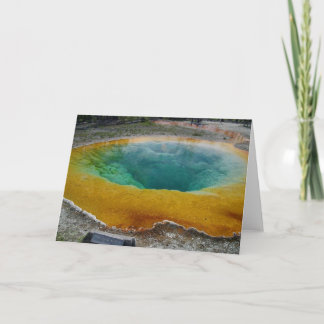 Morning Glory Pool, Yellowstone Greeting Card
