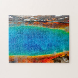 Morning Glory Pool Yellowstone. Jigsaw Puzzle