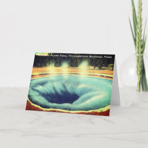 Morning Glory Pool, Yellowstone National Park Thank You Card