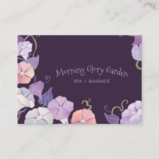 Customizable Morning Glory Florists Business Cards