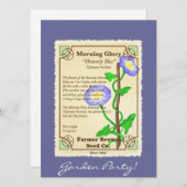 Morning Glory Seed Packet (Front/Back)