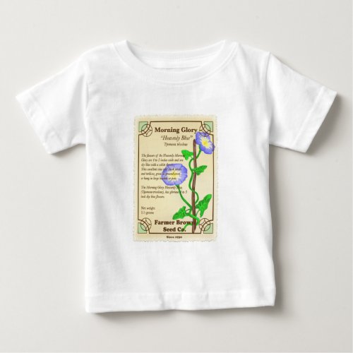Morning Glory Seed Packet Baby T_Shirt