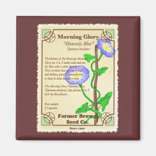Morning Glory Seed Packet Magnet