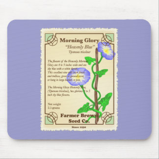 Morning Glory Seed Packet Mouse Pad