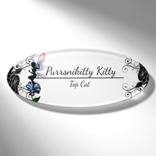 Morning Glory Shadow Fairy Name Tag