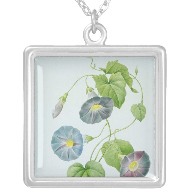 Morning Glory Silver Plated Necklace (Front)