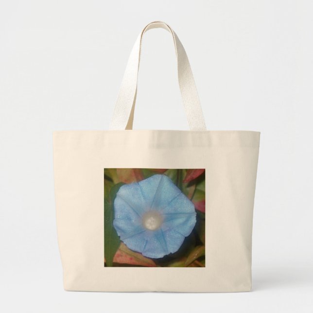 Morning Glory Star Large Tote Bag (Front)