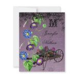 Morning Glory Summer Wedding RSVP Card