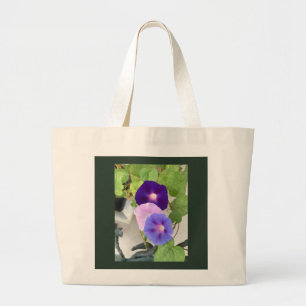 Morning Glory Trio Large Tote Bag