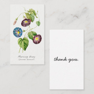 Morning Glory Vintage Botanical Thank You Card