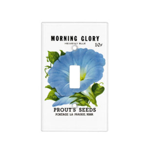 Morning Glory Vintage Seed Packet Light Switch Cover
