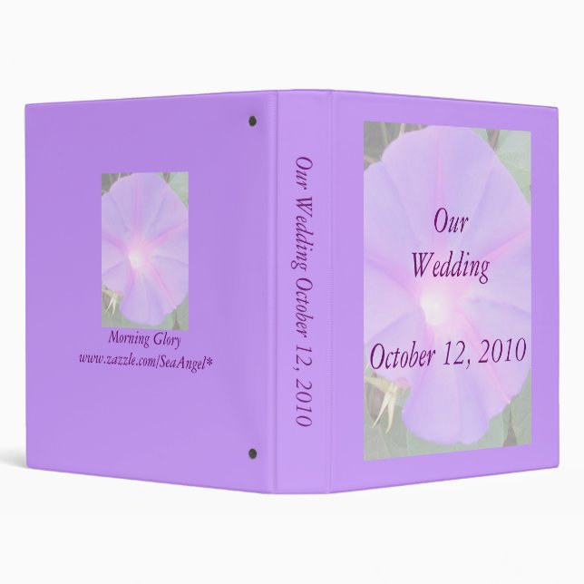 Morning Glory Wedding Album Binder (Background)