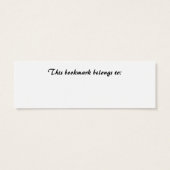 Morning Glory White Bookmark (Back)