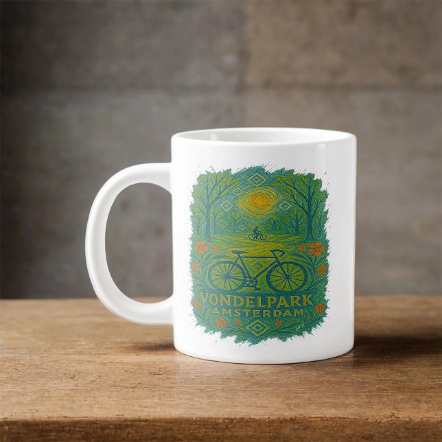 Morning Glow in Vondelpark Giant Coffee Mug (Creator Uploaded)