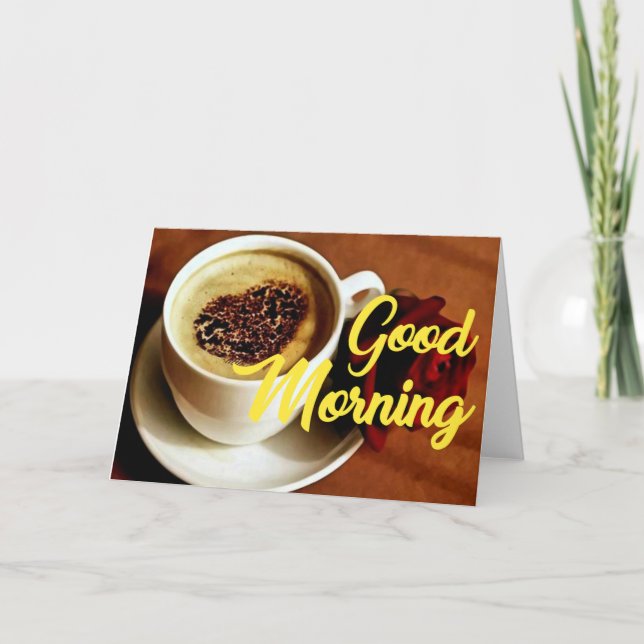 morning greeting card (Front)