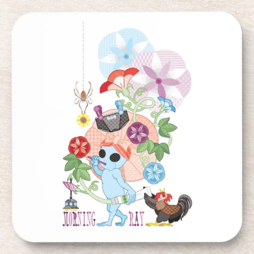 MORNING GREY ALIEN BEVERAGE COASTER
