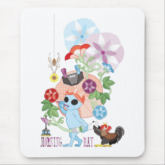 MORNING GREY ALIEN MOUSE PAD