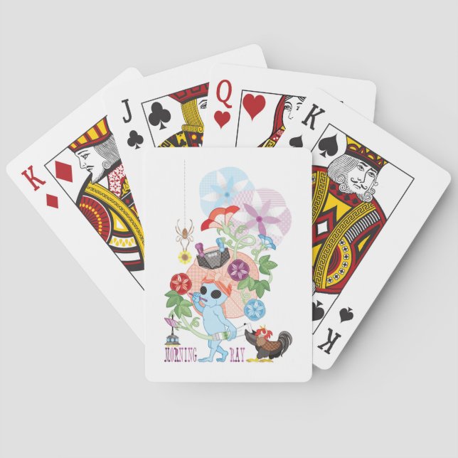 MORNING GREY ALIEN POKER CARDS (Back)
