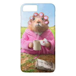 Morning Groundhog with Breakfast Donut and Coffee iPhone 8 Plus/7 Plus Case