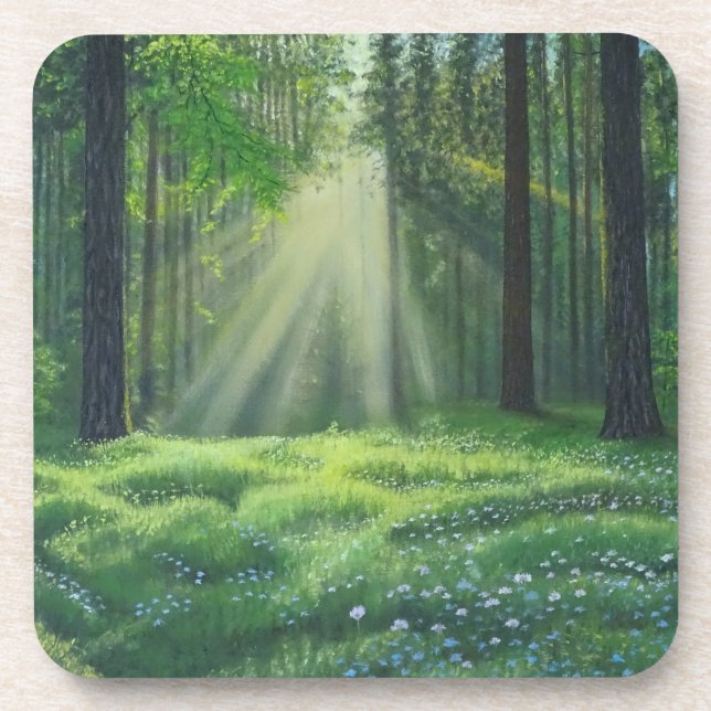 "Morning Has Broken" Beverage Coaster (Front)