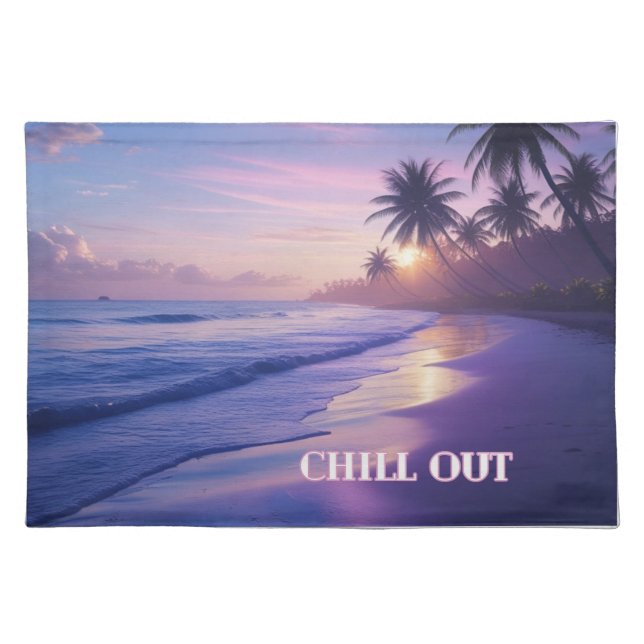 Morning Horizon – A Peaceful Start to Every Meal Cloth Placemat (Front)