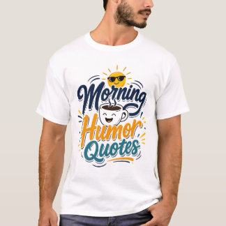 Morning Humor Quotes Funny Coffee Lover T-Shirt