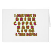Morning I just want to Drink Coffee Save Lives & T (Front Horizontal)