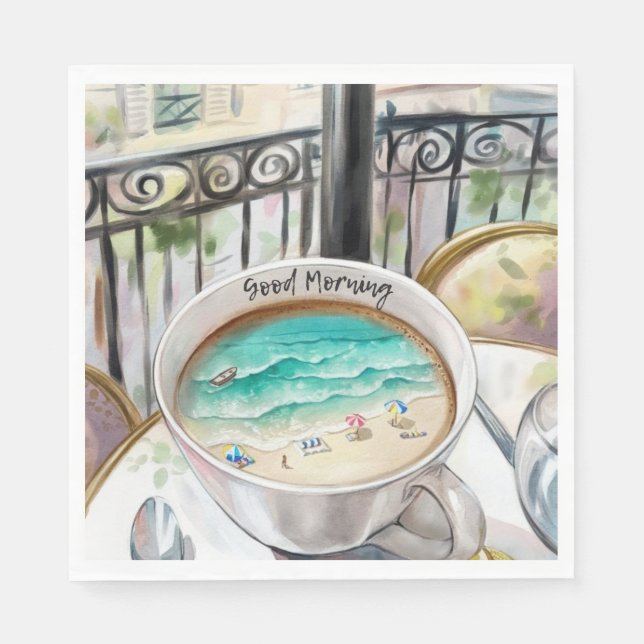 Morning in a Cup Napkins (Front)