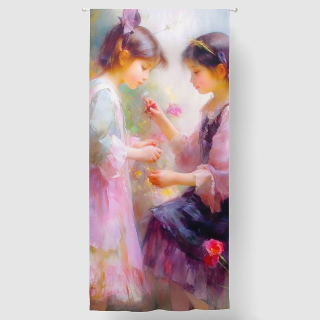 Morning in a Garden  Blackout Curtains (Front)