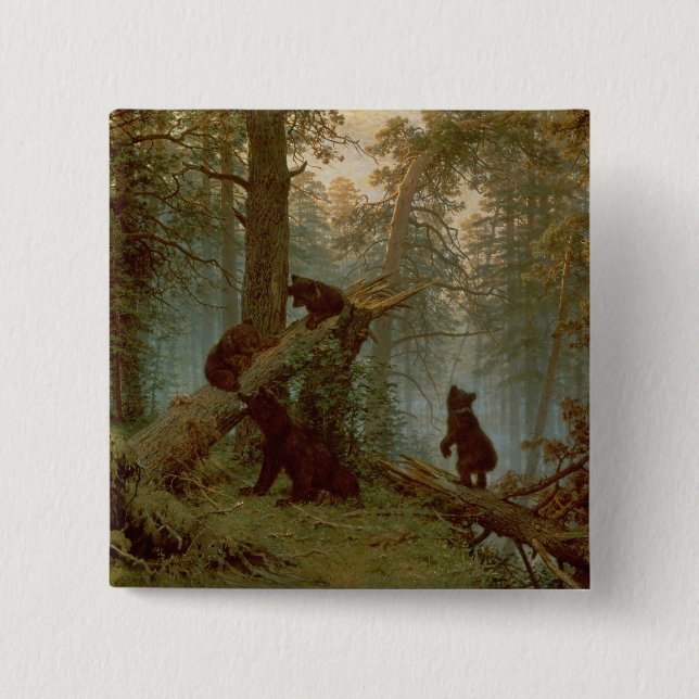 Morning in a Pine Forest, 1889 Button (Front)