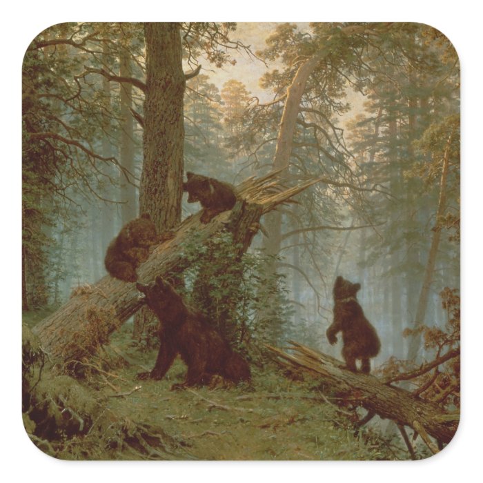 Morning in a Pine Forest, 1889 Sticker