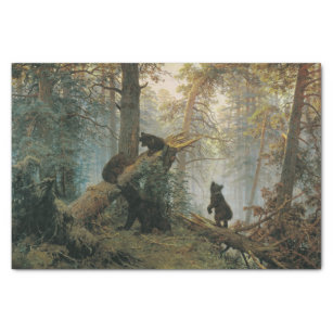 Morning in a Pine Forest (Bears in the Woods) Tissue Paper