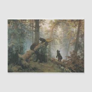 Morning in a Pine Forest (Bears in the Woods) Tissue Paper