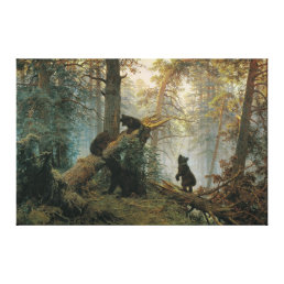 Morning In a Pine Forest Canvas Print