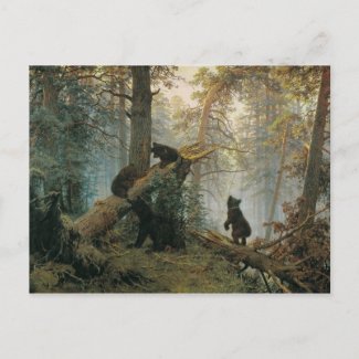 Morning In a Pine Forest Postcard