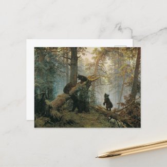 Morning In a Pine Forest Postcard
