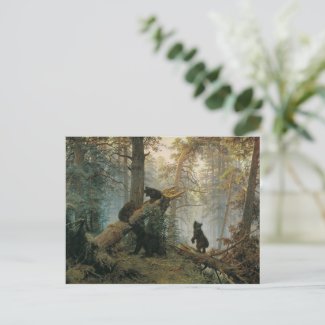 Morning In a Pine Forest Postcard