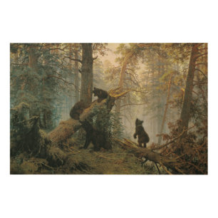 Morning In a Pine Forest Wood Wall Art