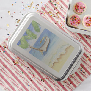 Morning in Bali Watercolor Cake Pan