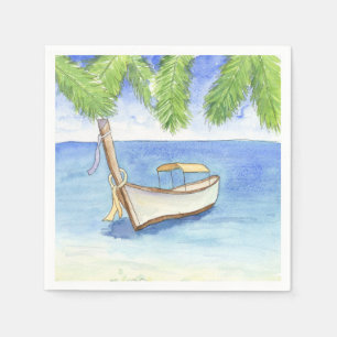 Morning in Bali Watercolor Napkins